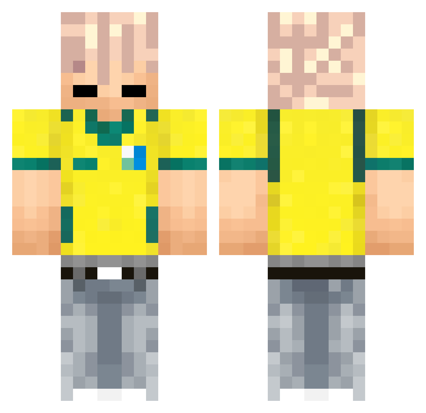 icee1351 Minecraft skin, front and back view