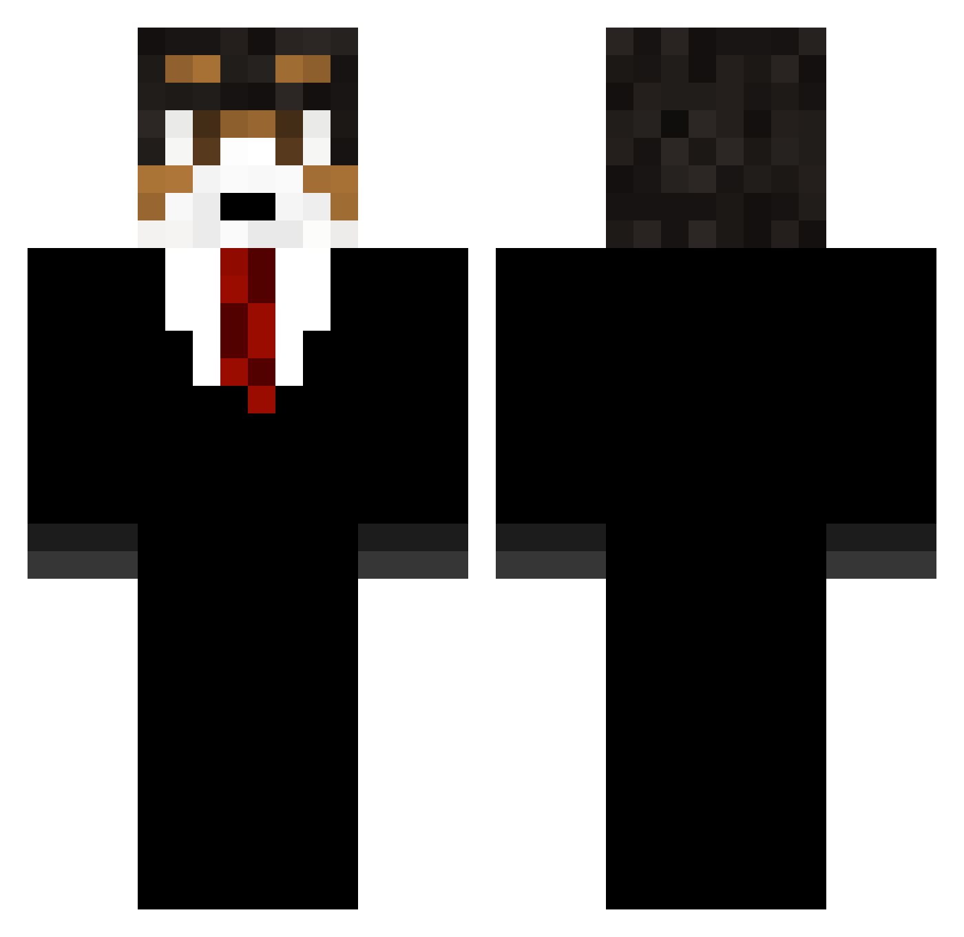 pinkish27 Minecraft skin, front and back view