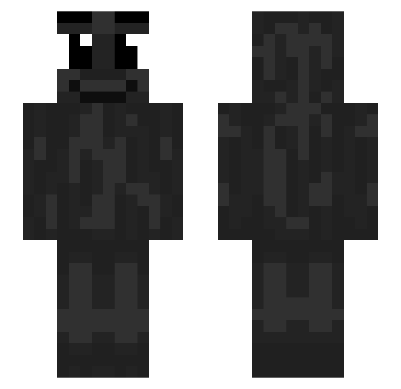 TogglerAndrius Minecraft skin, front and back view