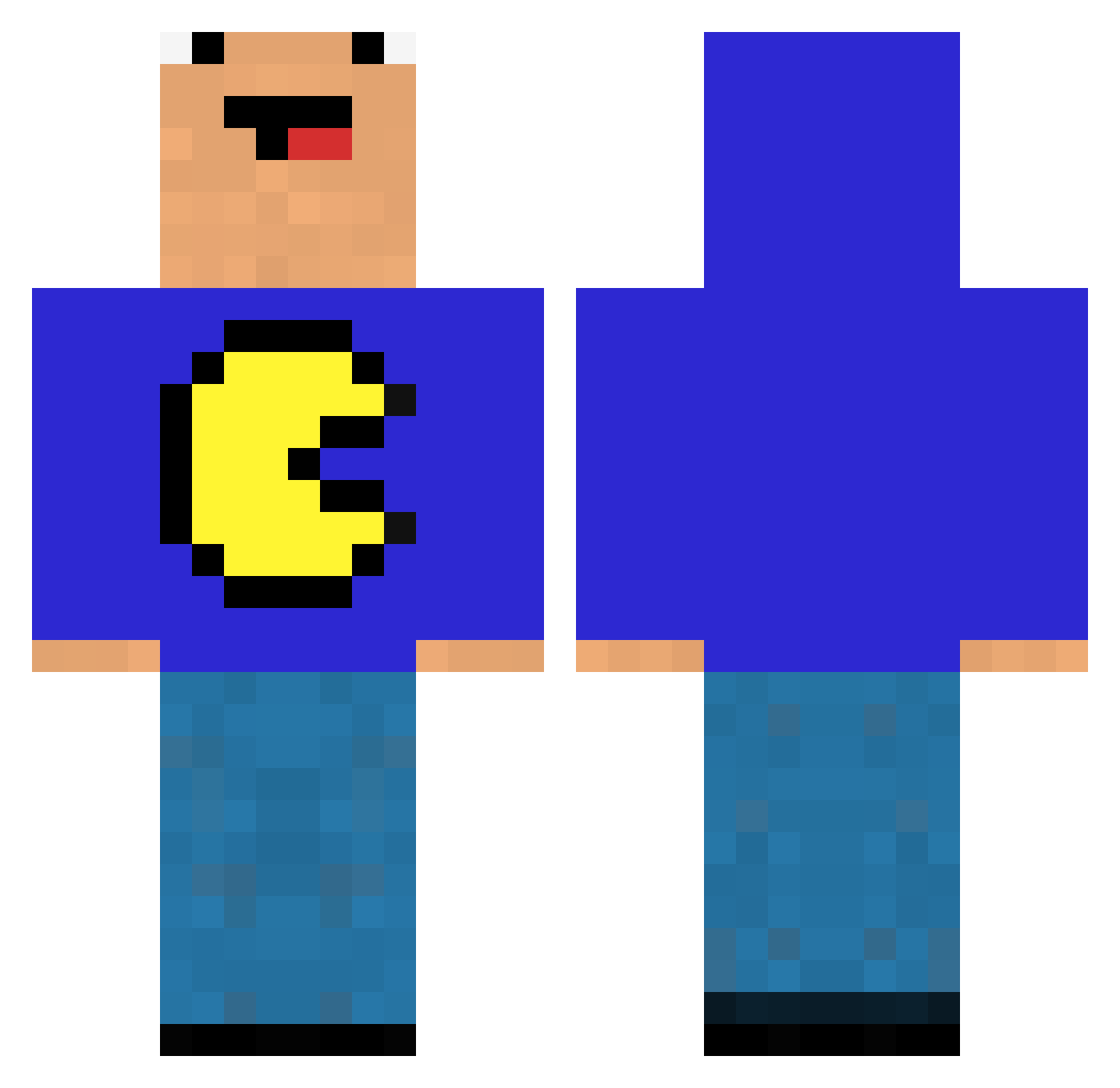 Nyyc_ Minecraft skin, front and back view