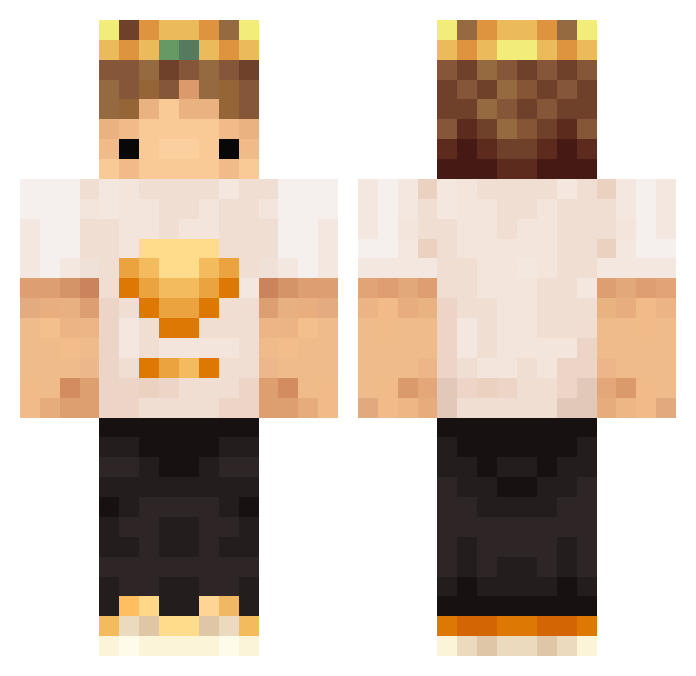 Gradis_Nice Minecraft skin, front and back view