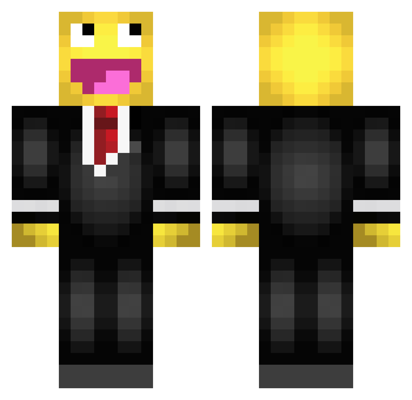MIni_GG Minecraft skin, front and back view