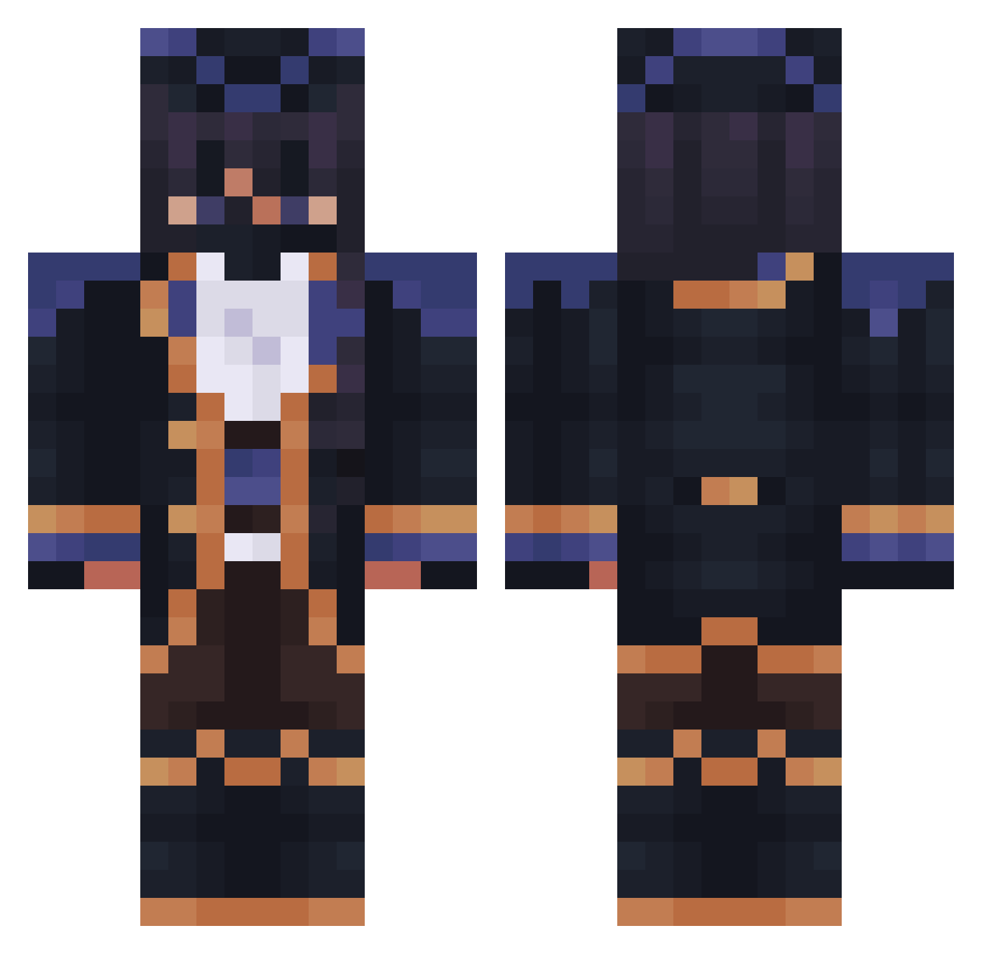 fafafiri123 Minecraft skin, front and back view