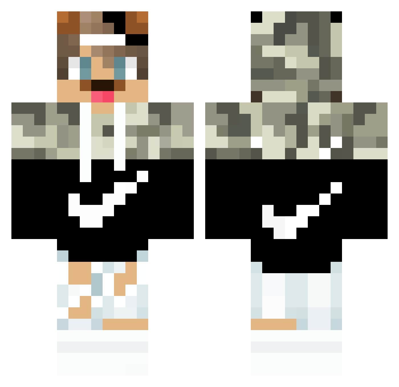 itzLucas12 Minecraft skin, front and back view