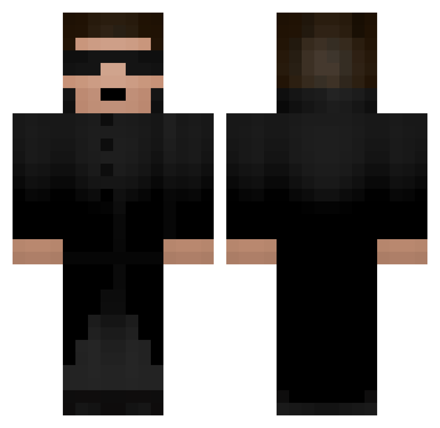 x2Eckdoo Minecraft skin, front and back view