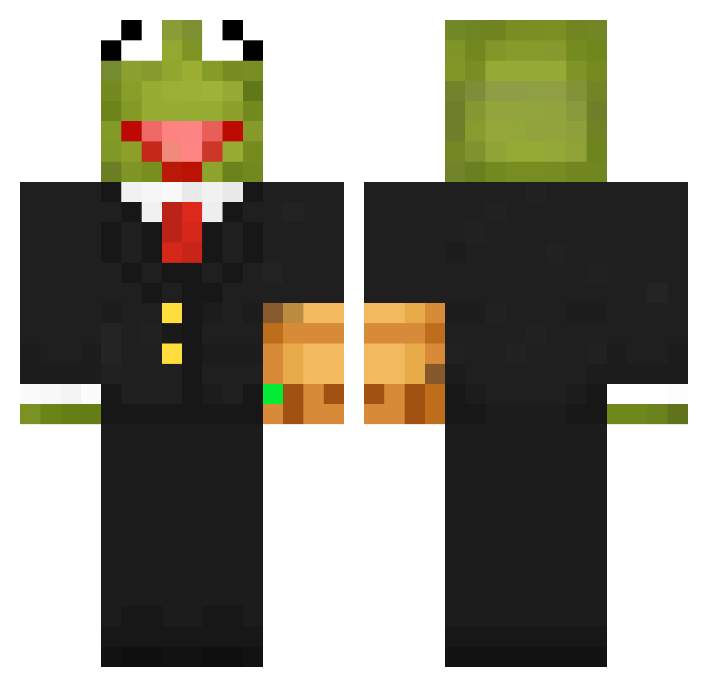 Darth_Boris Minecraft skin, front and back view