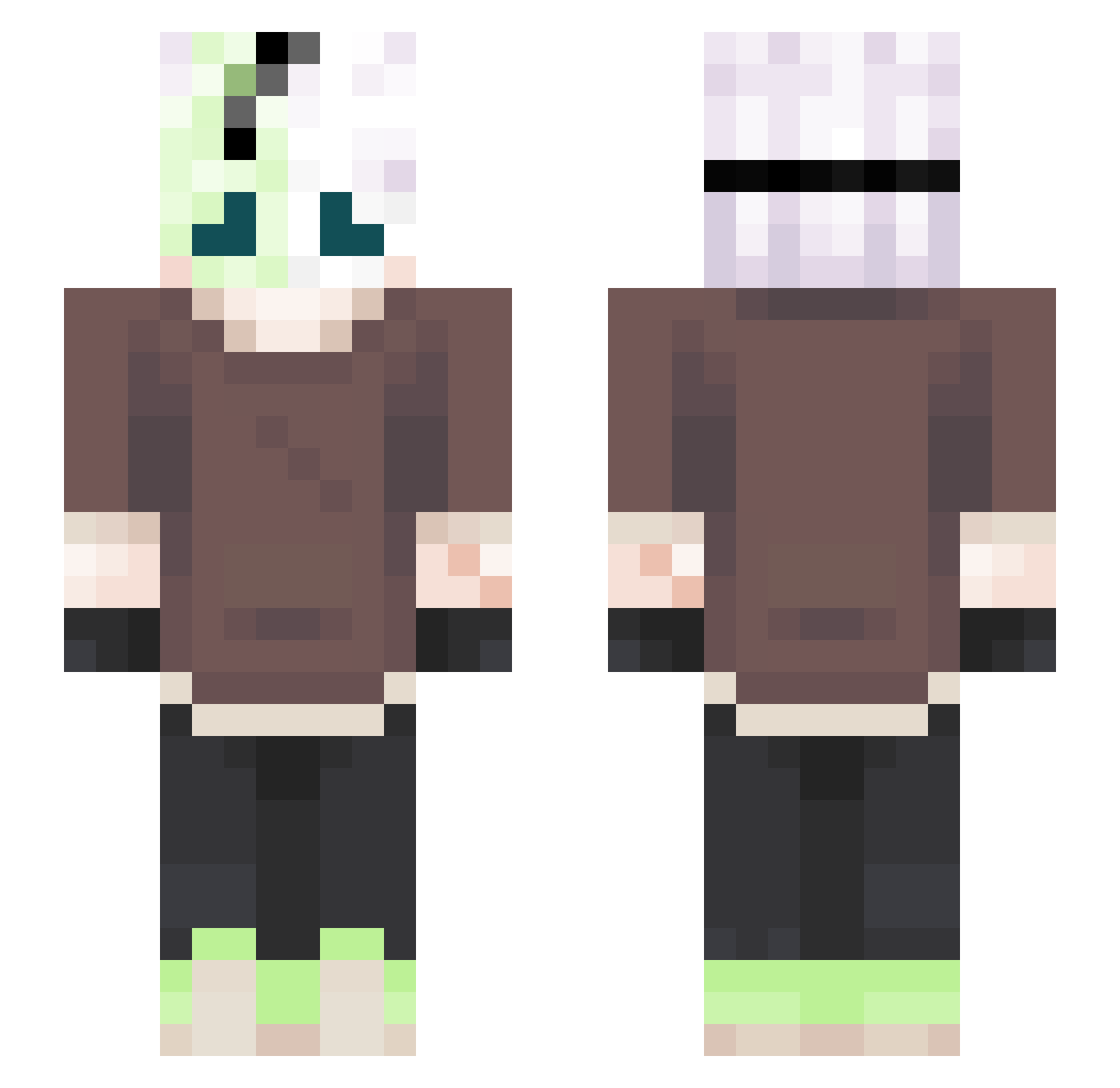 aim1_ Minecraft skin, front and back view