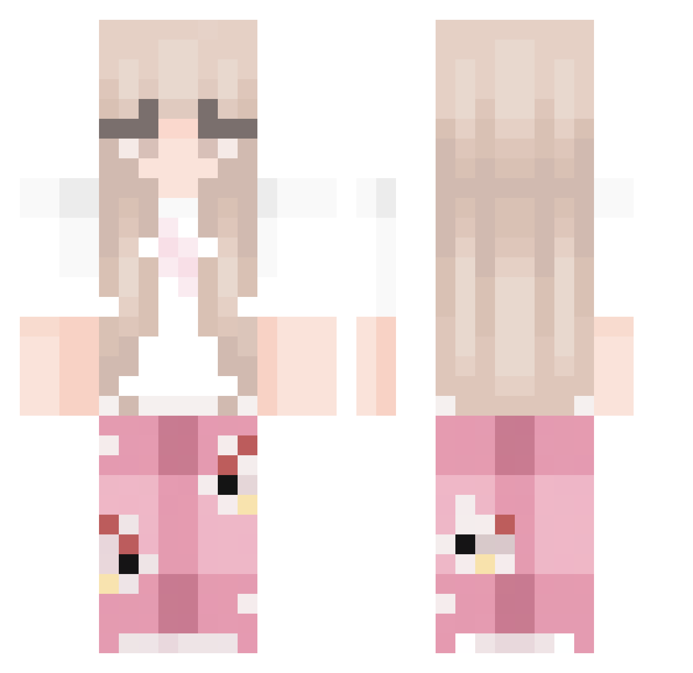 erky63 Minecraft skin, front and back view