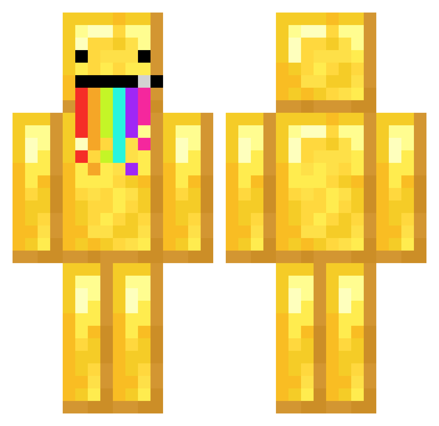 _silences_ Minecraft skin, front and back view