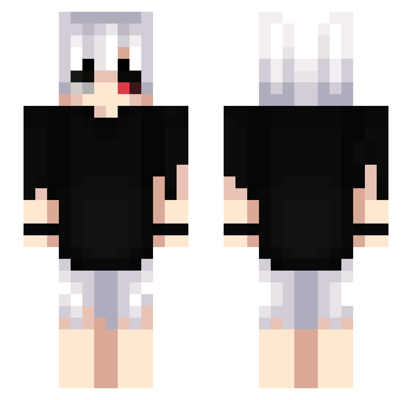Vladkooov5 Minecraft skin, front and back view