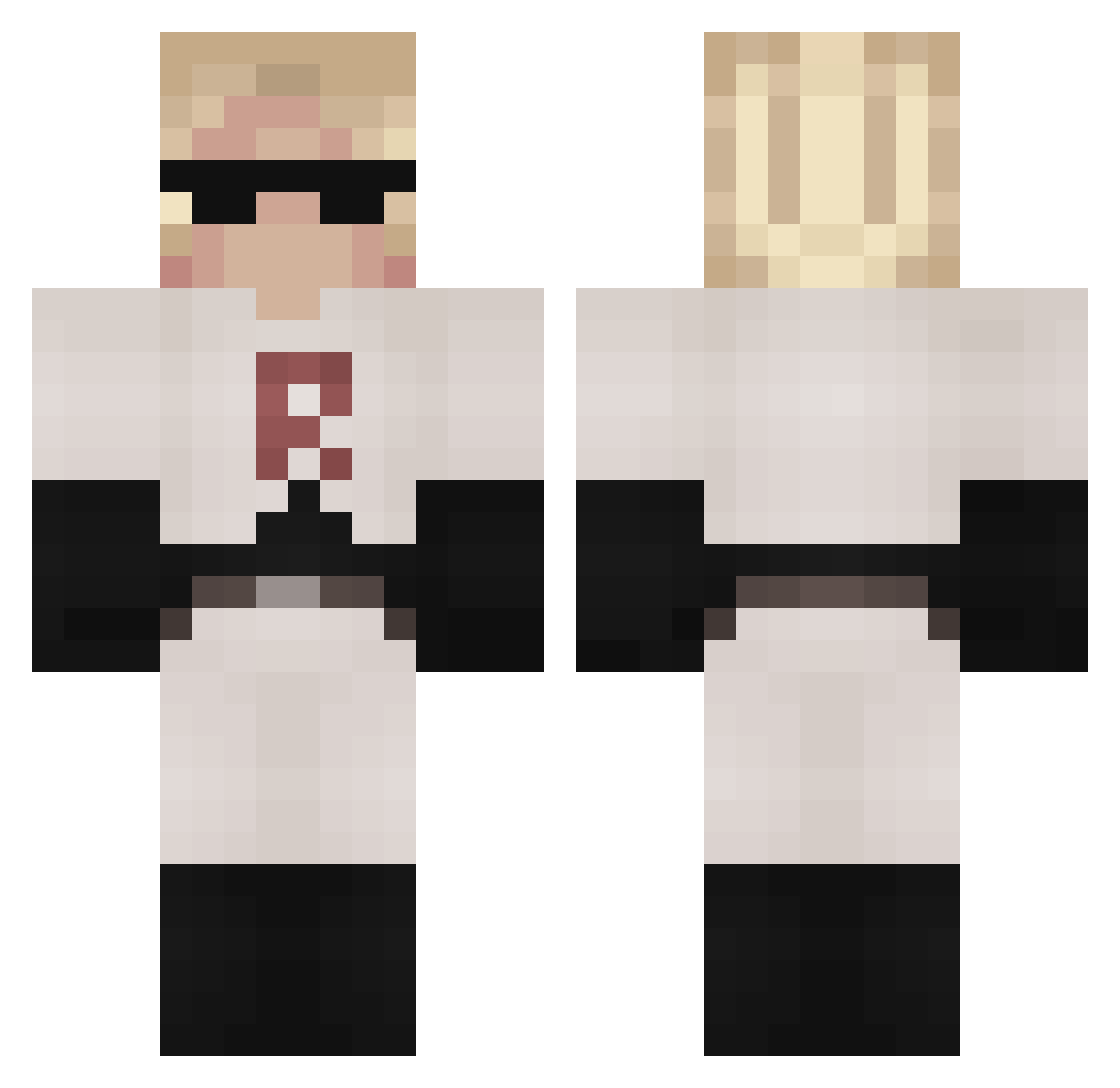 Rod_IsTheGoat Minecraft skin, front and back view