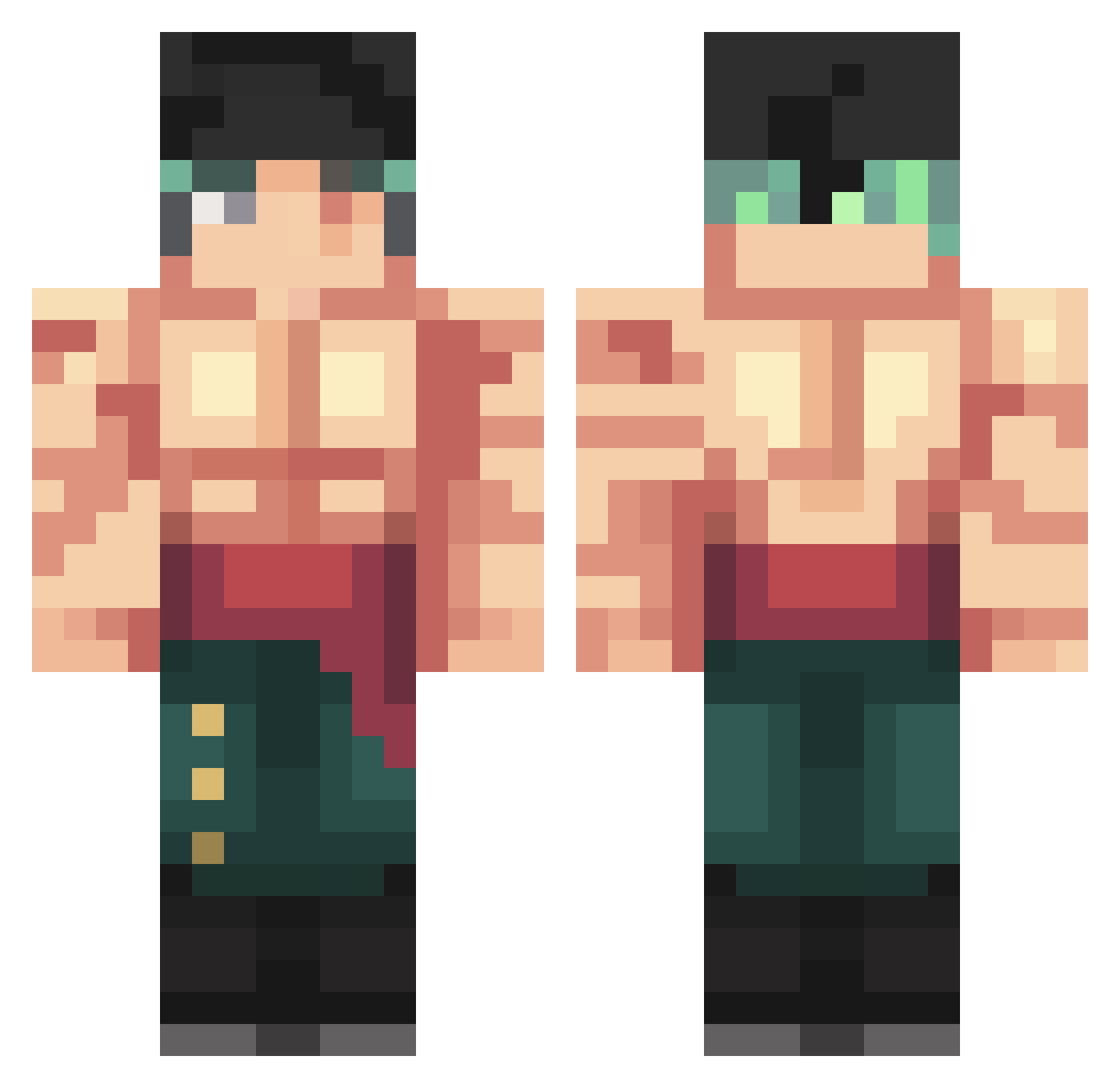 Luca_SC19 Minecraft skin, front and back view