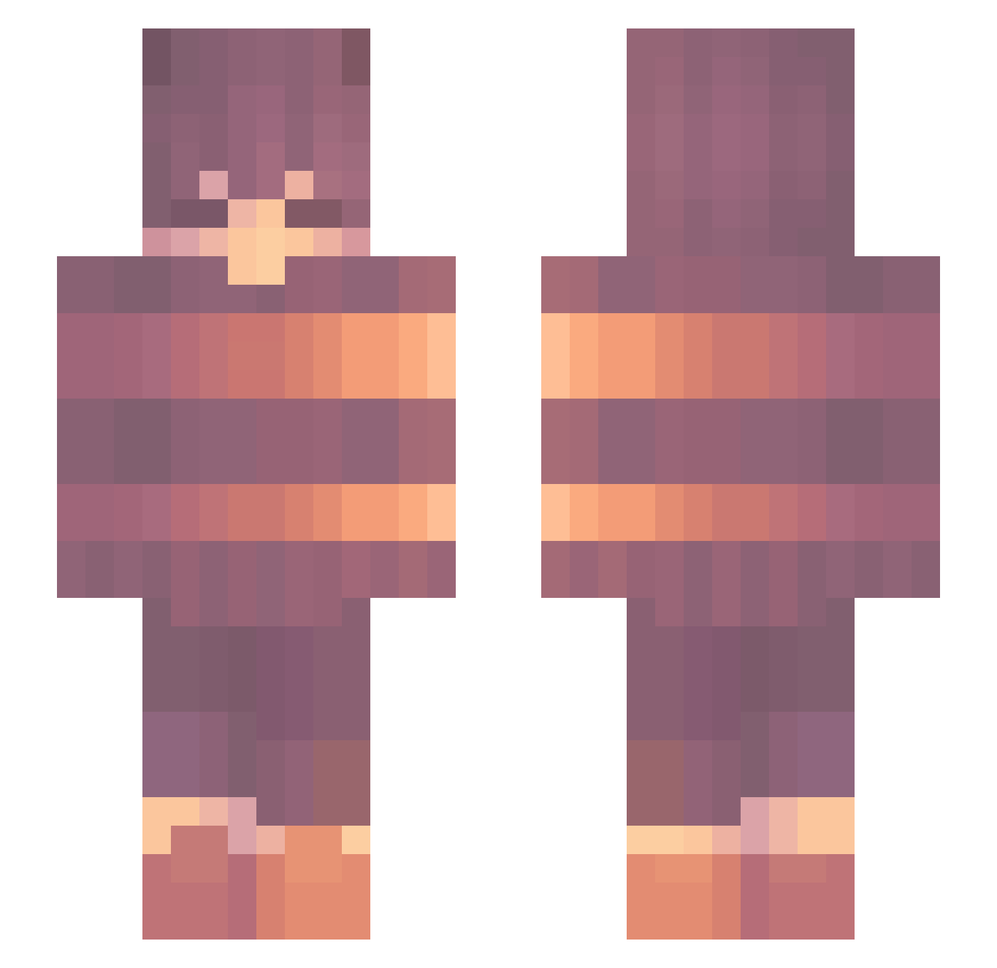 BYHH_ Minecraft skin, front and back view