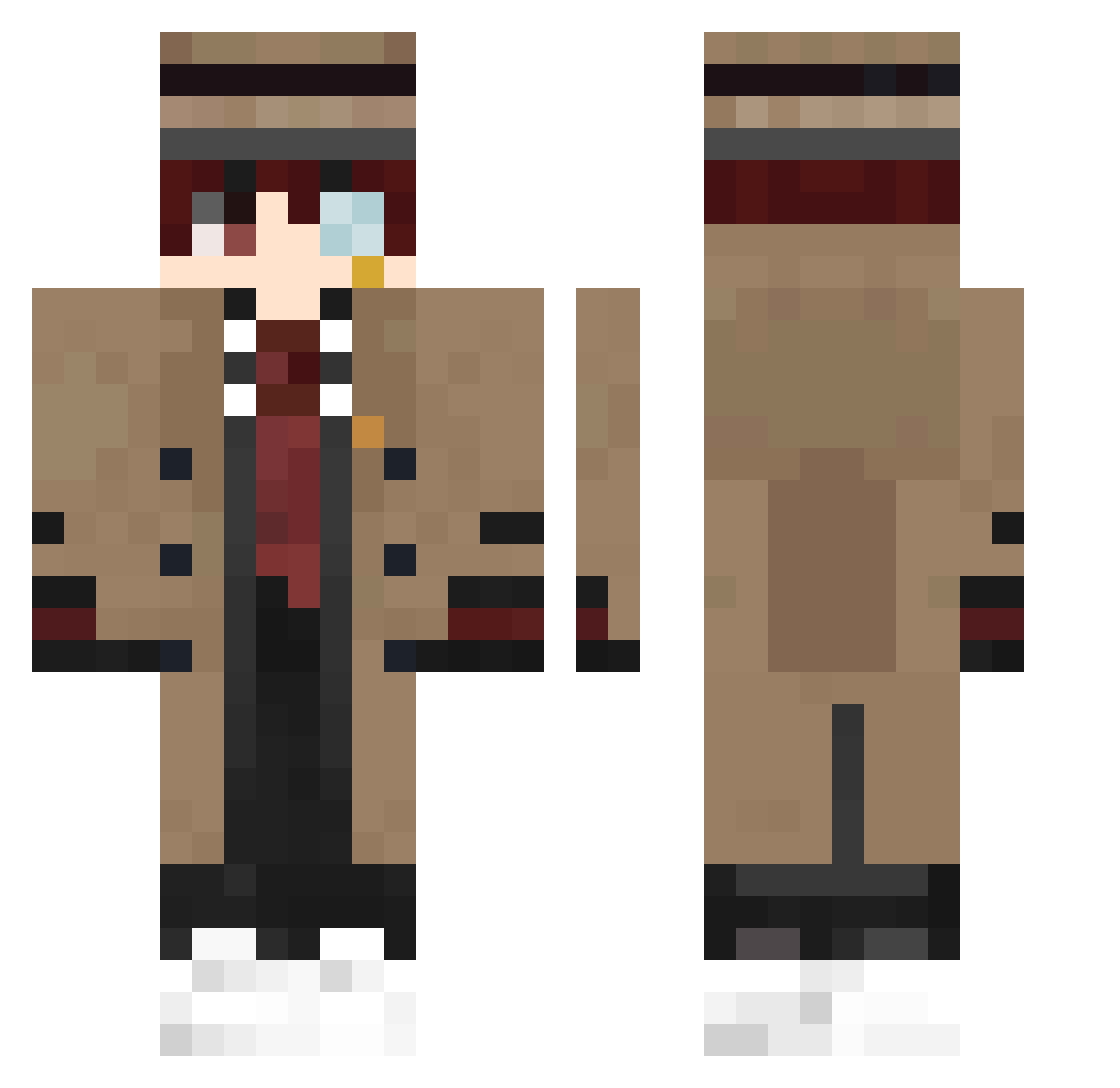 Neptune_989 Minecraft skin, front and back view