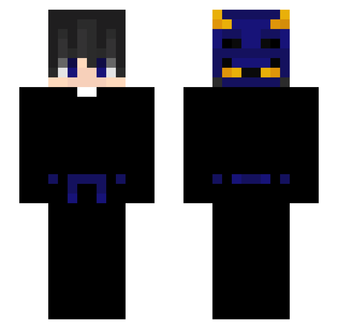 __MxT Minecraft skin, front and back view
