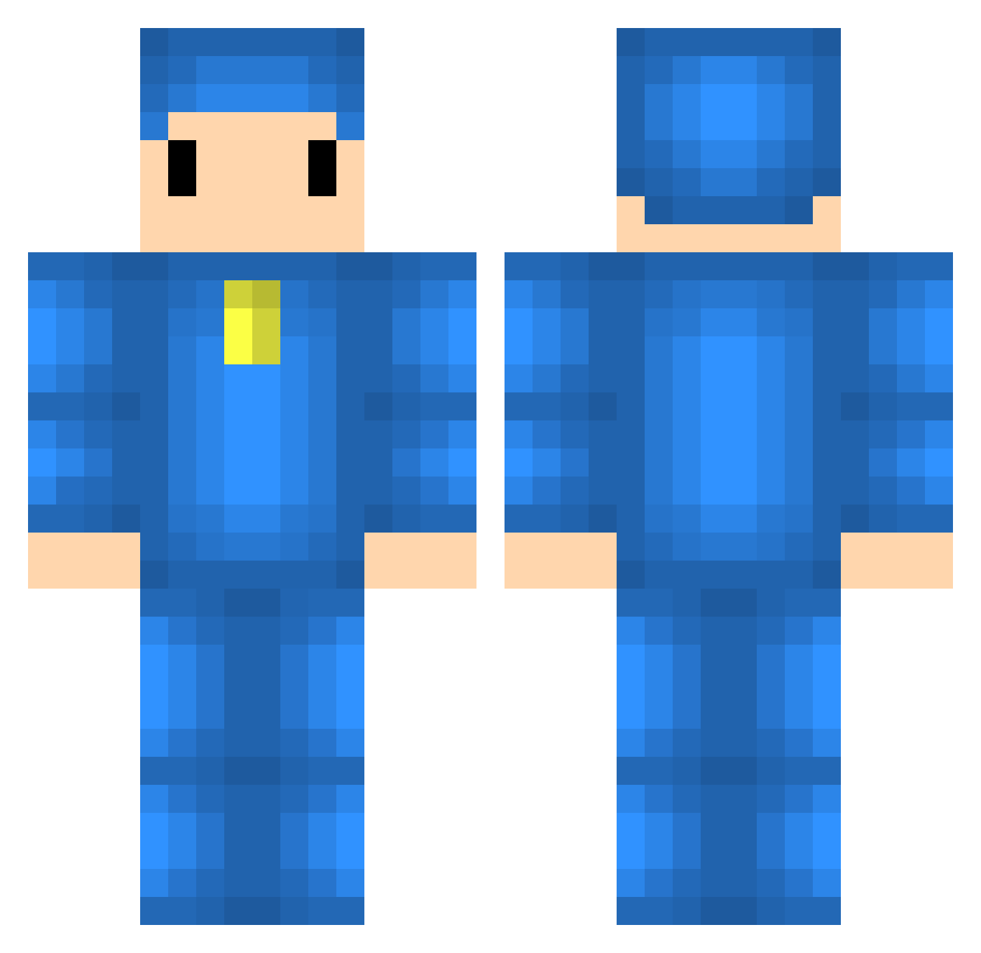 oscarc14 Minecraft skin, front and back view