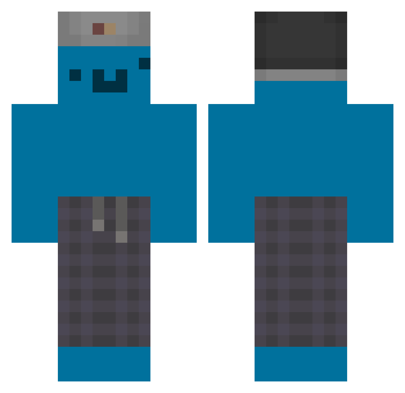 RonDog1234 Minecraft skin, front and back view