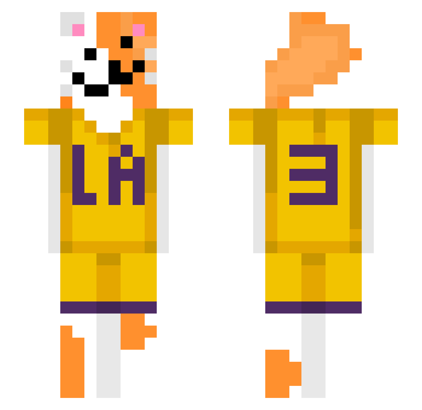 Winix98 Minecraft skin, front and back view
