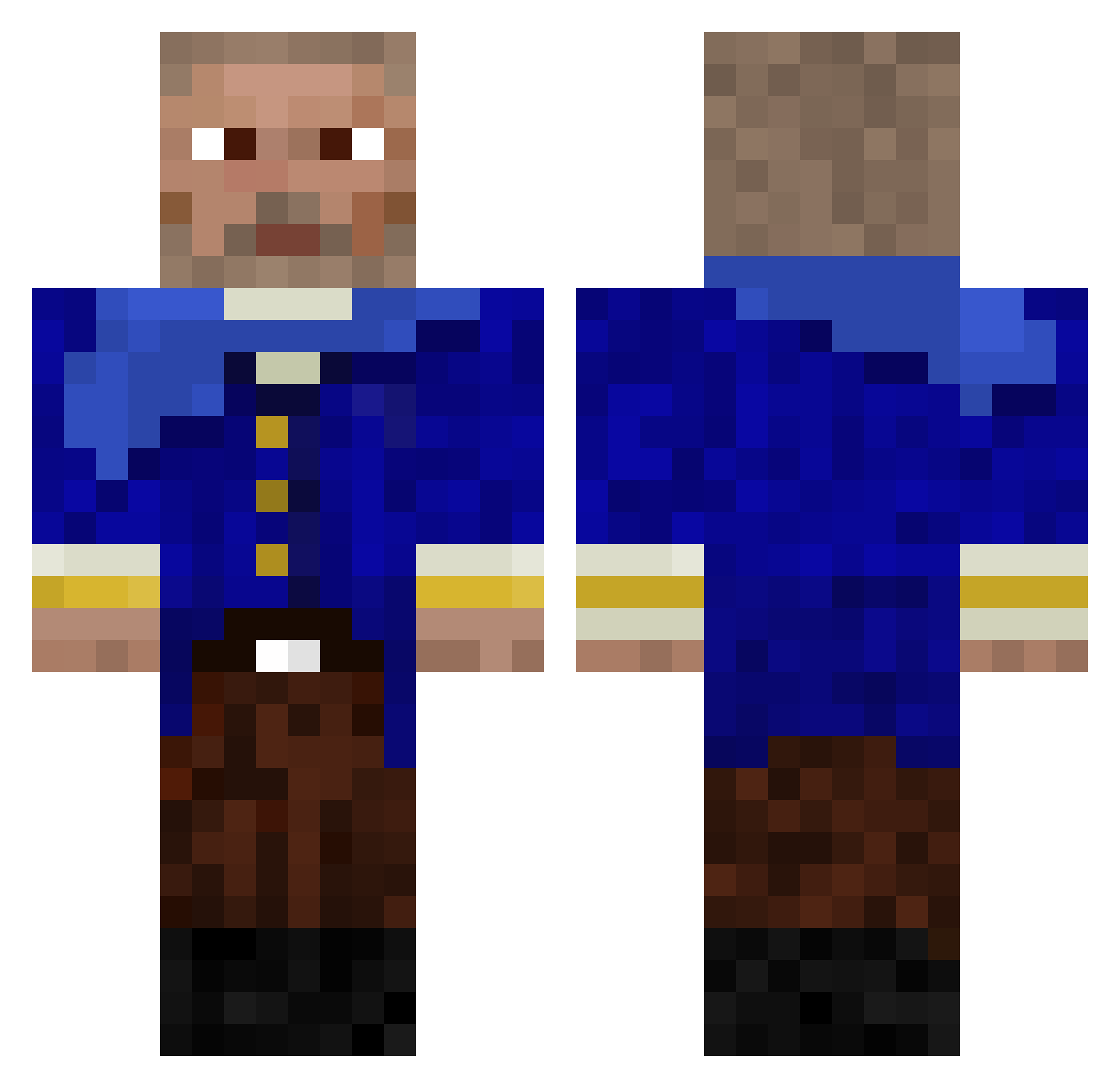 _DBH_ Minecraft skin, front and back view