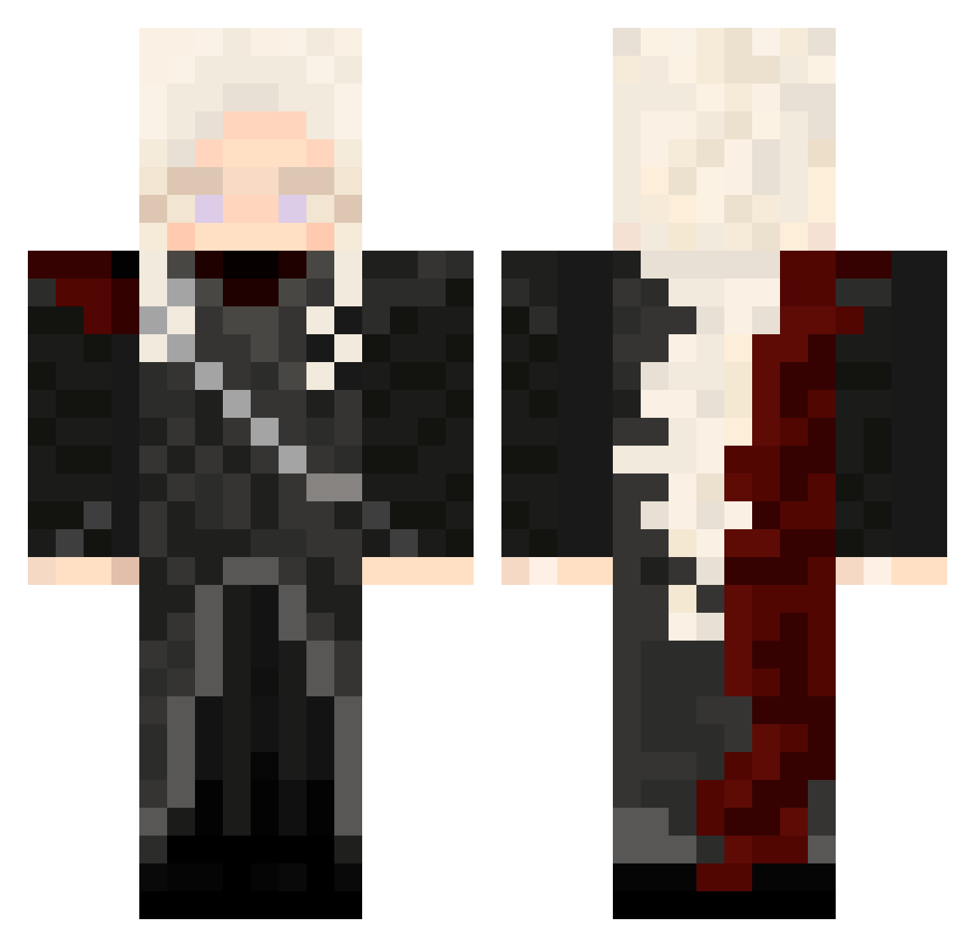annikkiballz Minecraft skin, front and back view