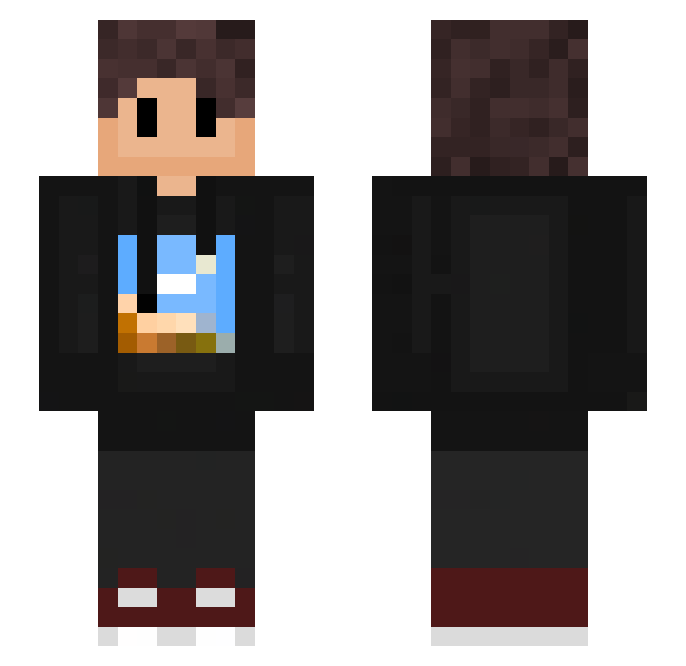 swift_yz Minecraft skin, front and back view