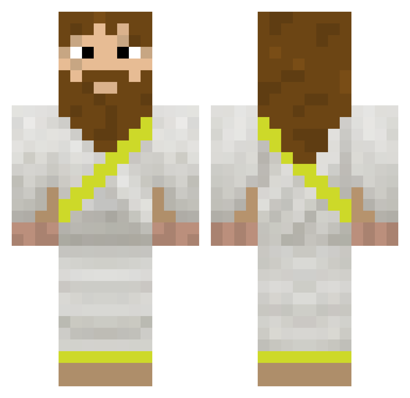 AlexandrosNGR Minecraft skin, front and back view