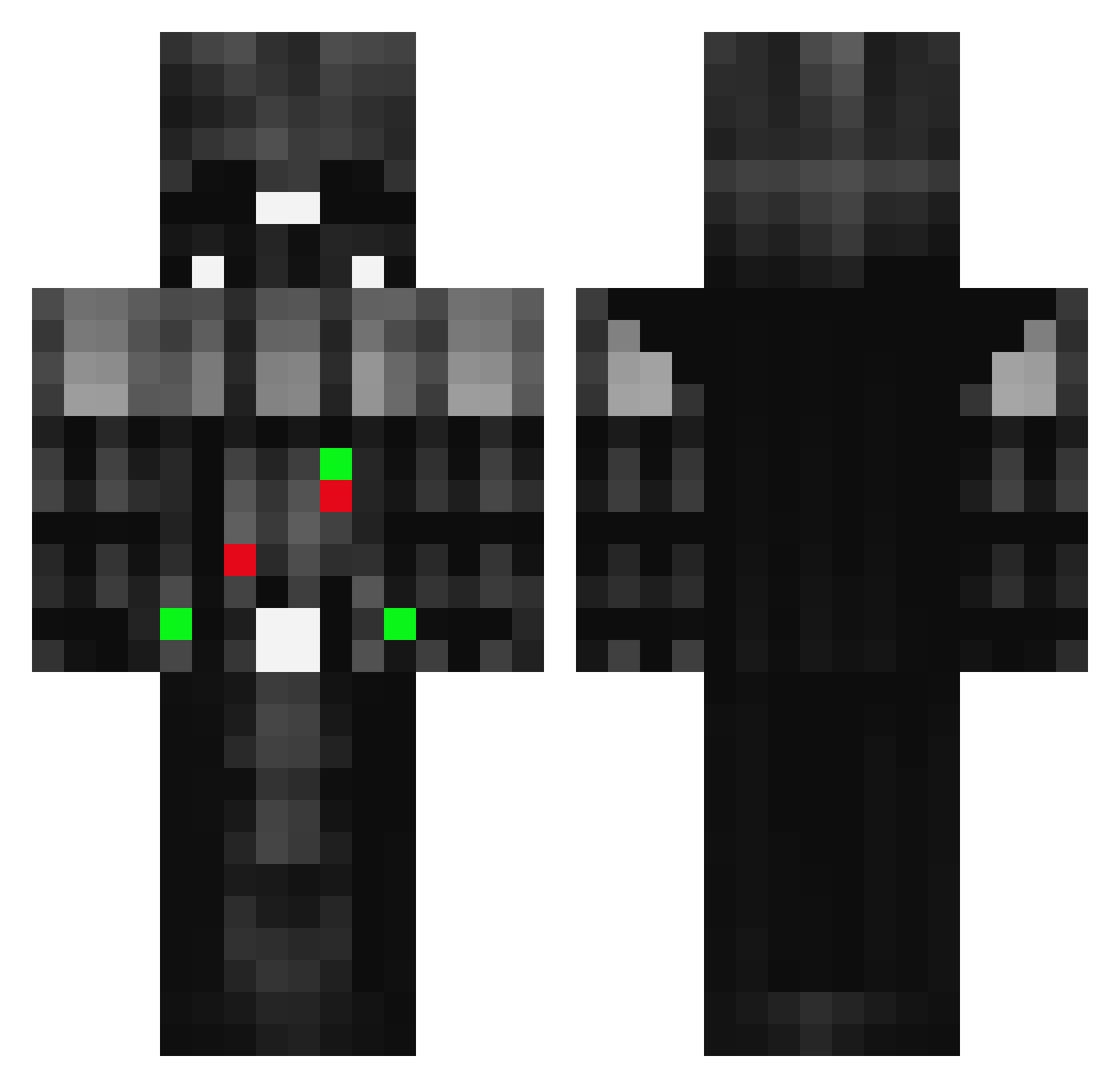 Ello13icGOn3OSv2 Minecraft skin, front and back view