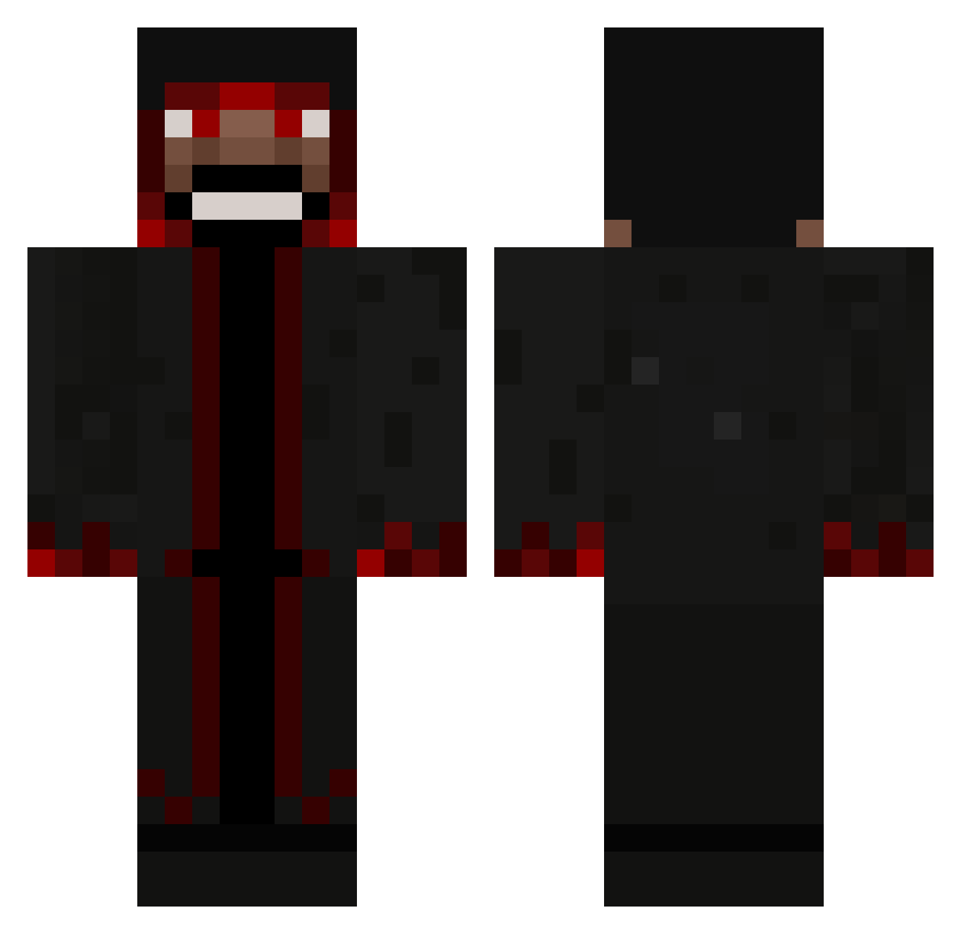 daniicaanoo Minecraft skin, front and back view