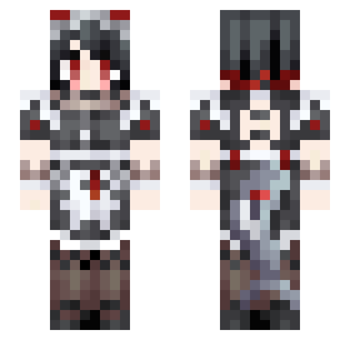 RUTANG778 Minecraft skin, front and back view