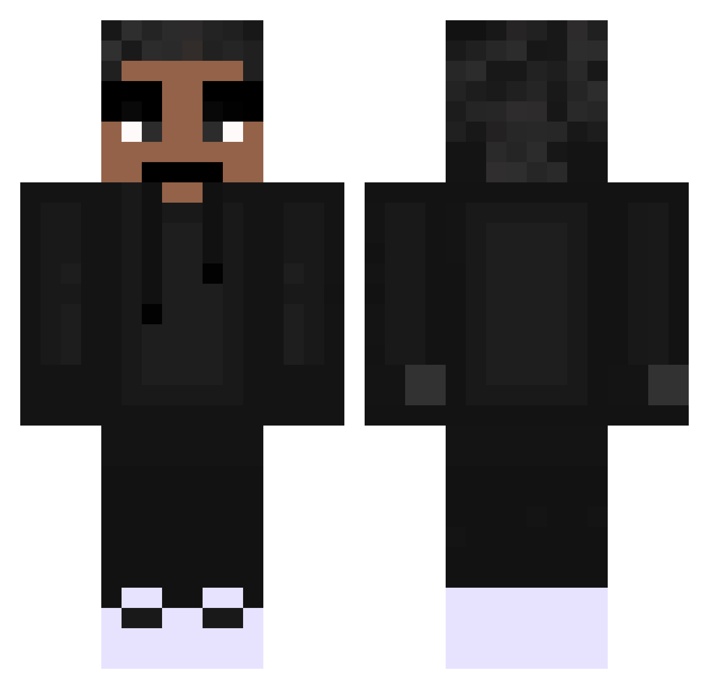 gatsu55 Minecraft skin, front and back view