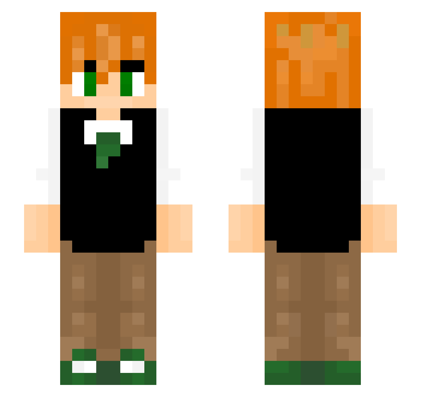 Sub_JAWs Minecraft skin, front and back view