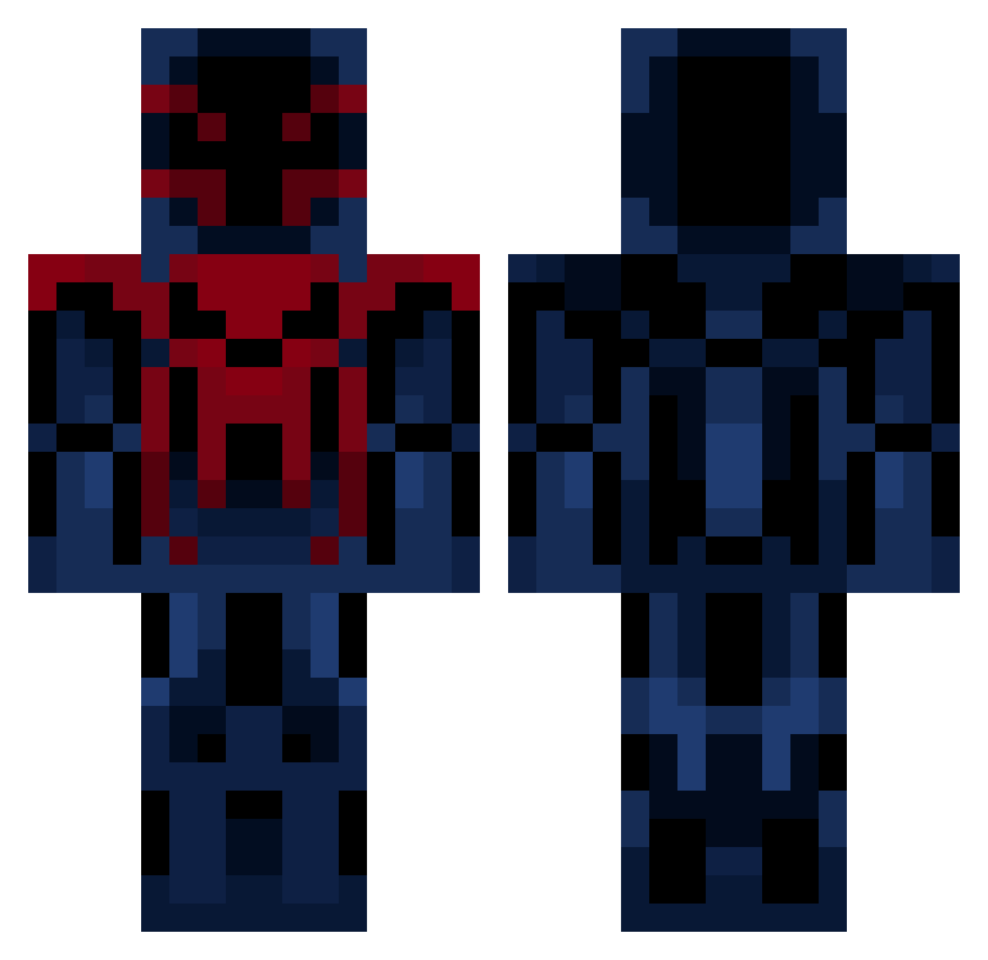jellyfishfr Minecraft skin, front and back view