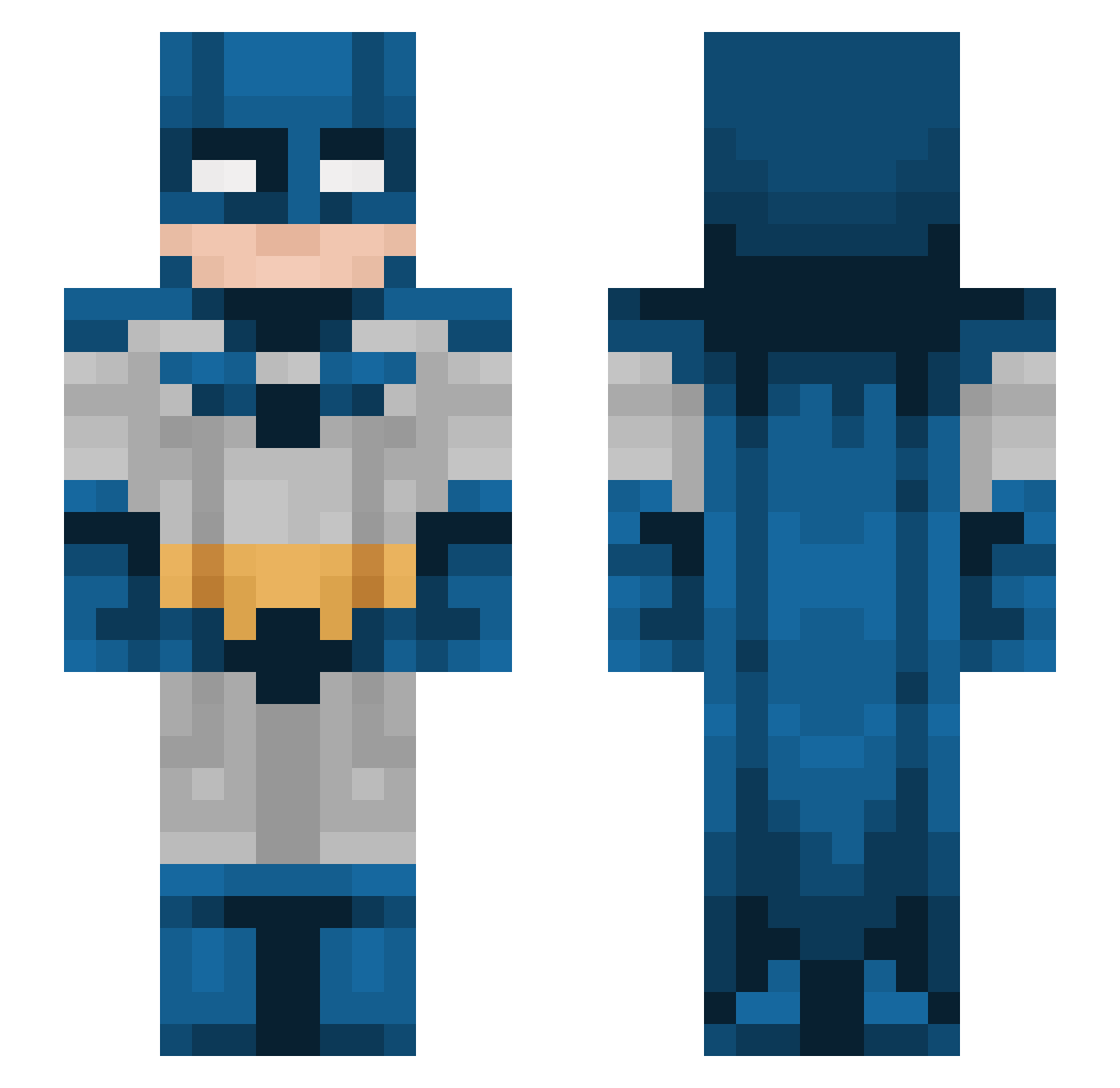 Blackwellpuppy Minecraft skin, front and back view