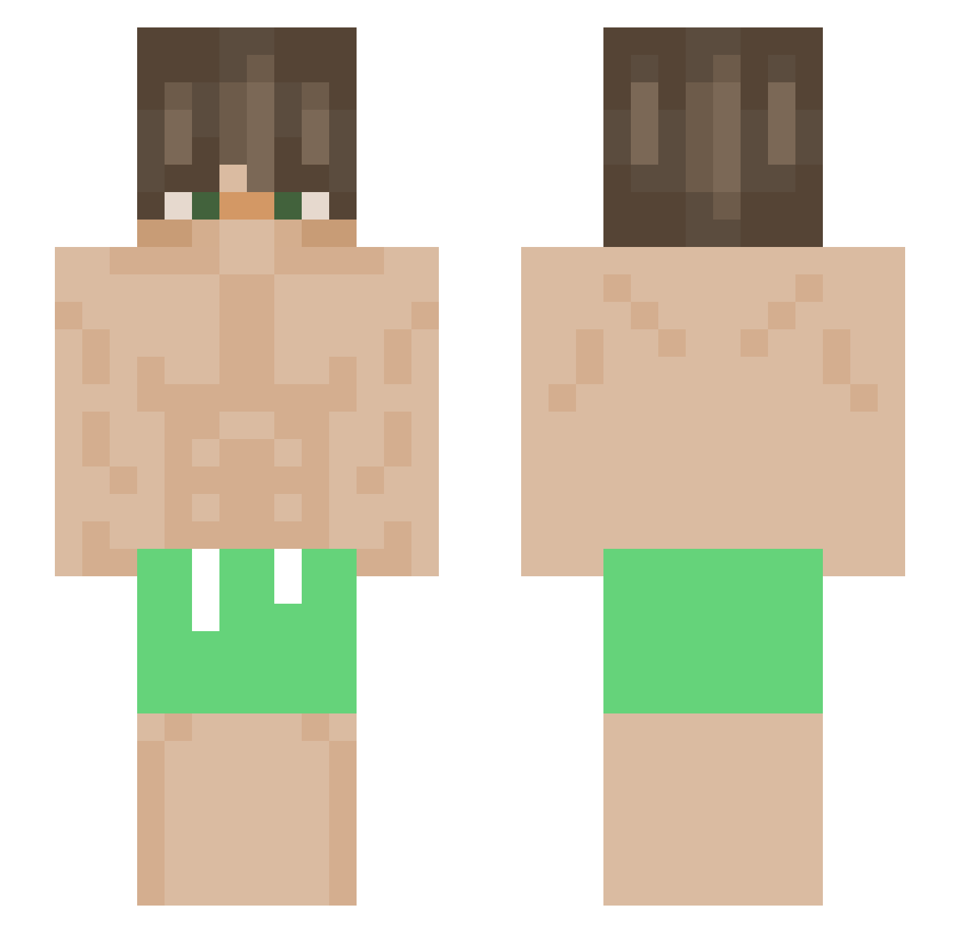 HarvardAdmission Minecraft skin, front and back view