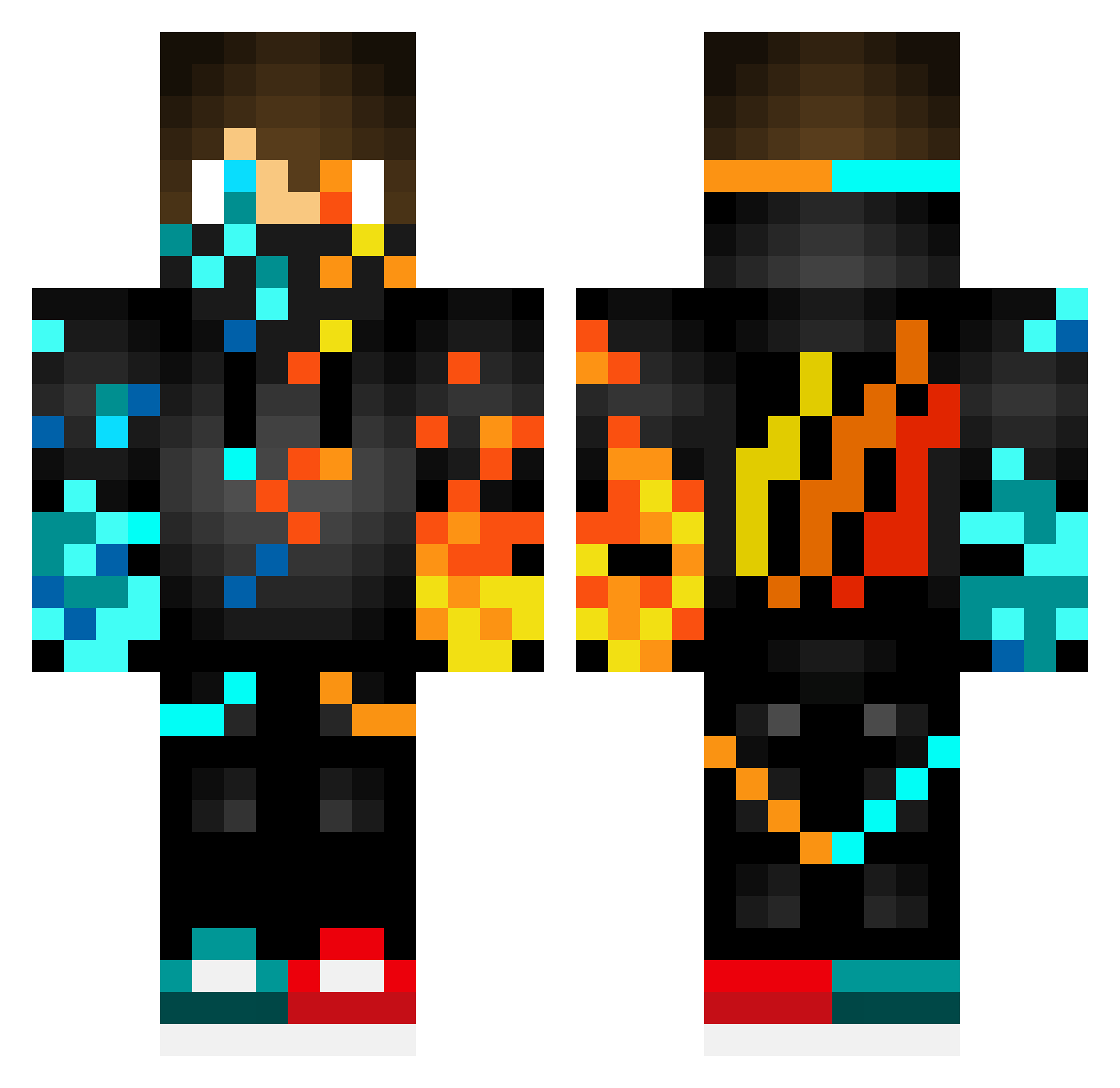 Nuget94 Minecraft skin, front and back view