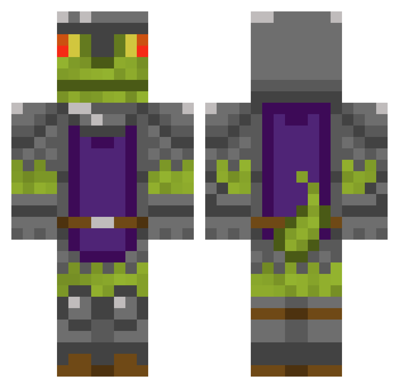 Marc22411 Minecraft skin, front and back view