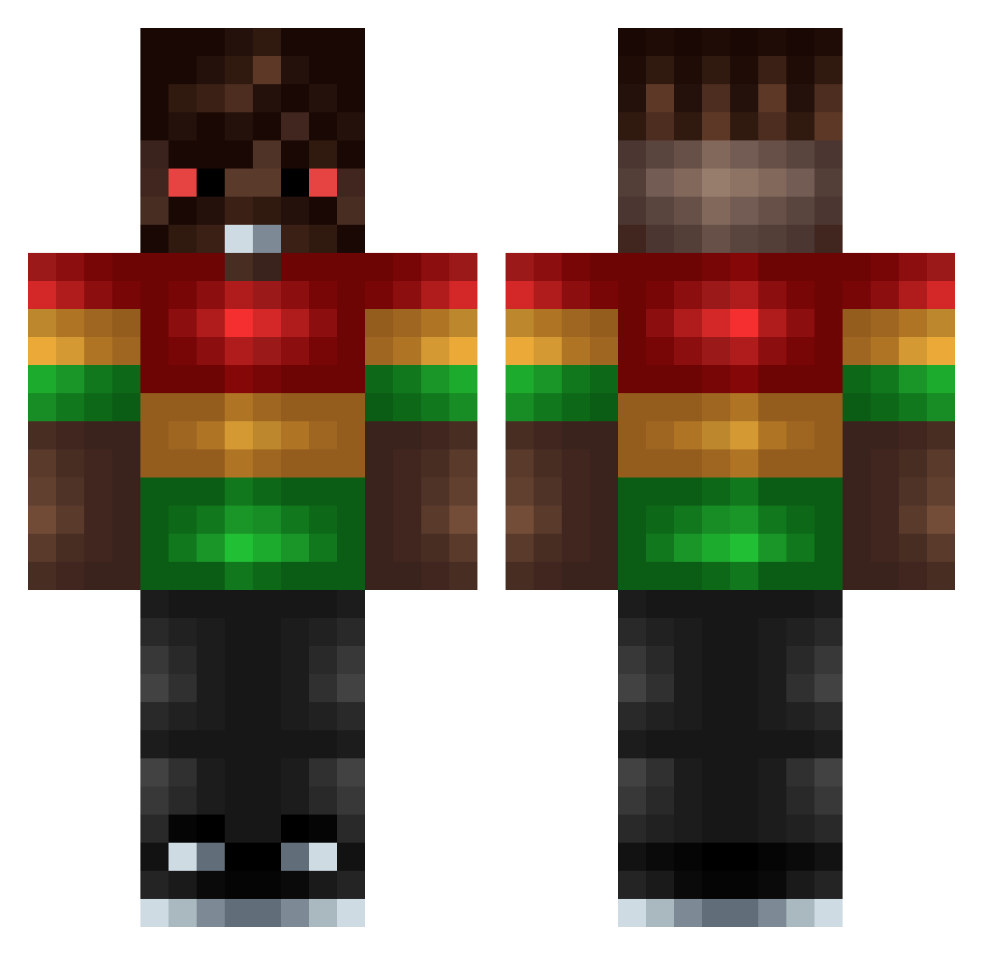 youneed_somemlik Minecraft skin, front and back view