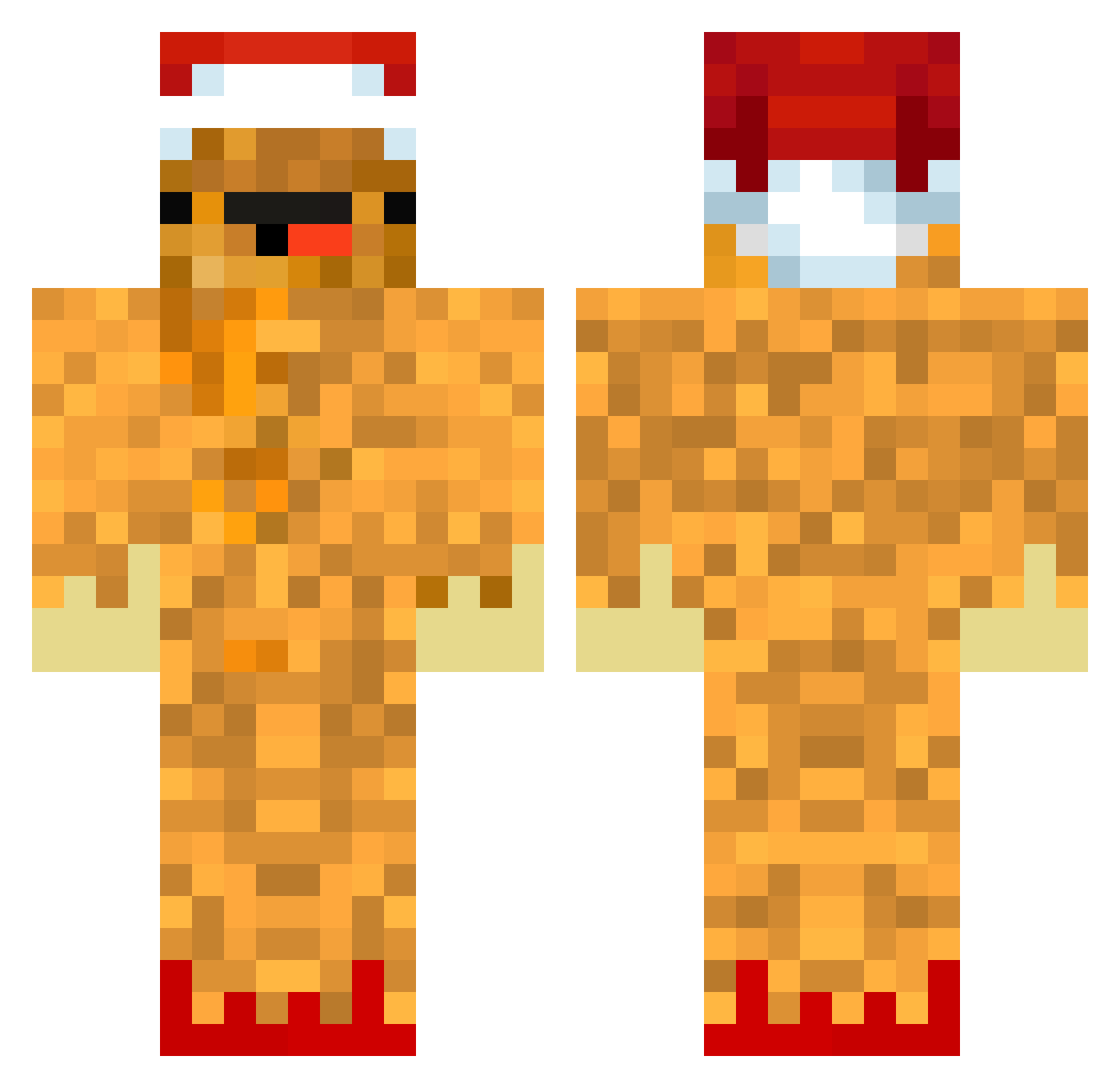 SHADOW_FRACTURES Minecraft skin, front and back view