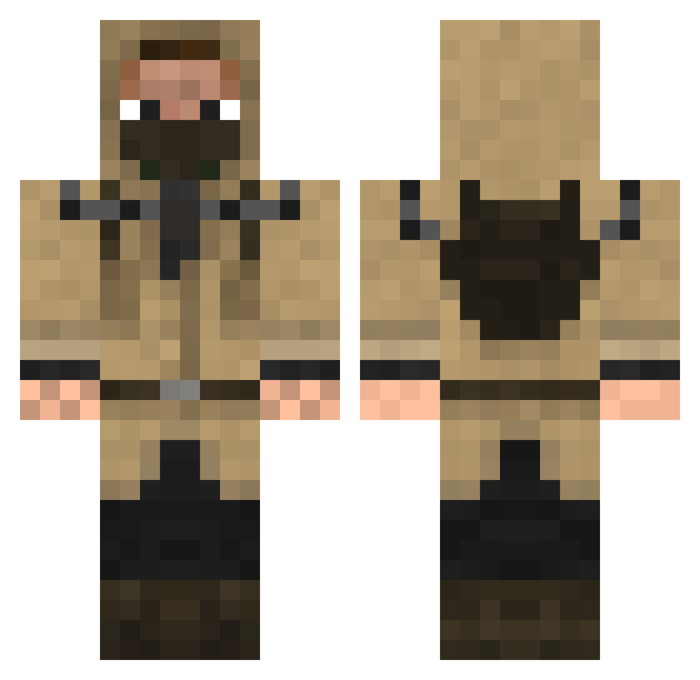 K4rolMTR Minecraft skin, front and back view