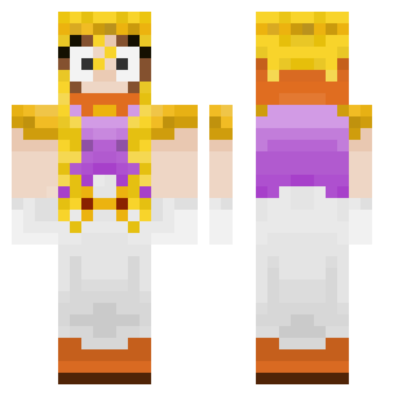Magdeburg_SUV Minecraft skin, front and back view