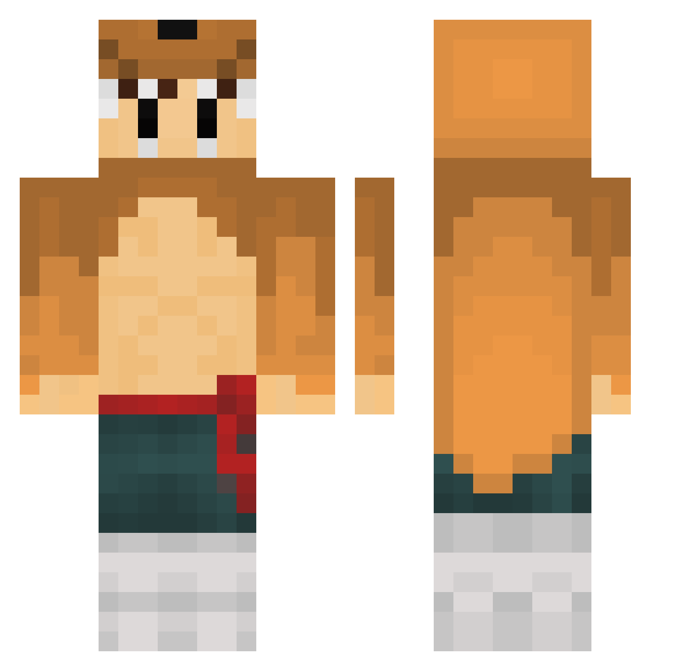 vSxolar_54 Minecraft skin, front and back view