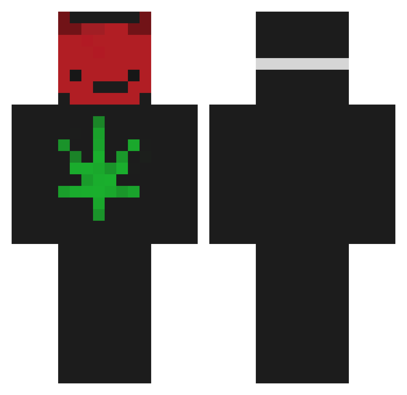 Calango_Dourado Minecraft skin, front and back view