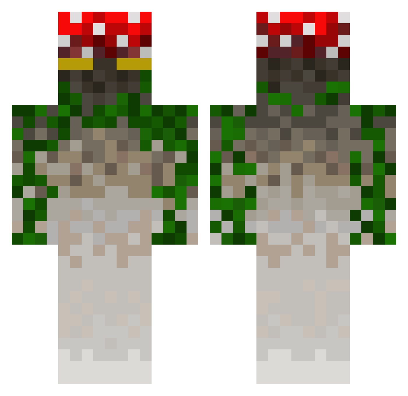 fantazm_ Minecraft skin, front and back view