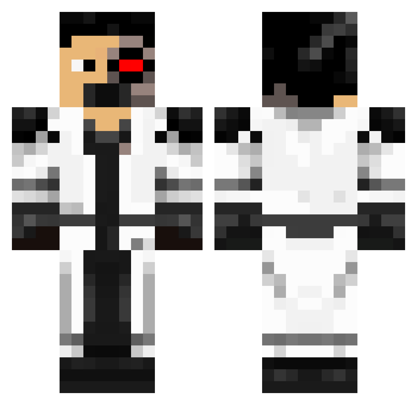 One_of_Five Minecraft skin, front and back view