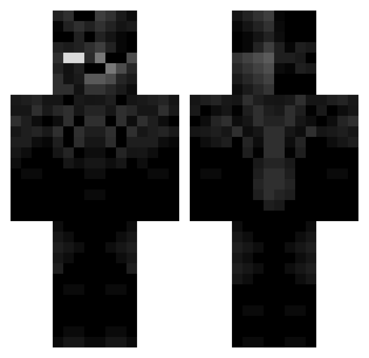 NORMALTBRIIIIIII Minecraft skin, front and back view