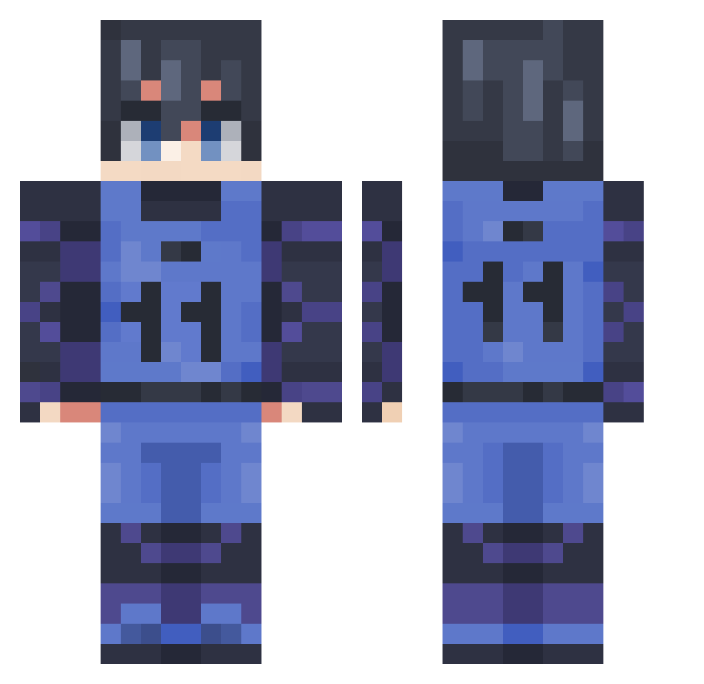 Do1kid Minecraft skin, front and back view