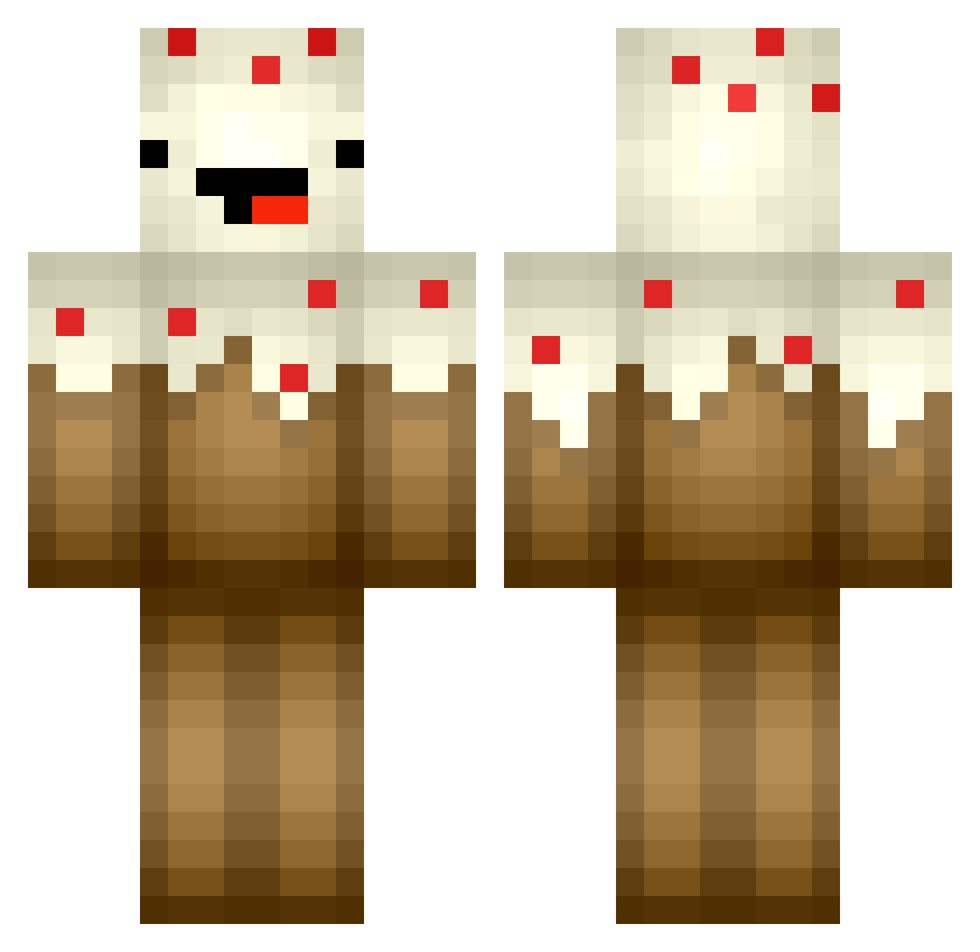 sun2333333 Minecraft skin, front and back view