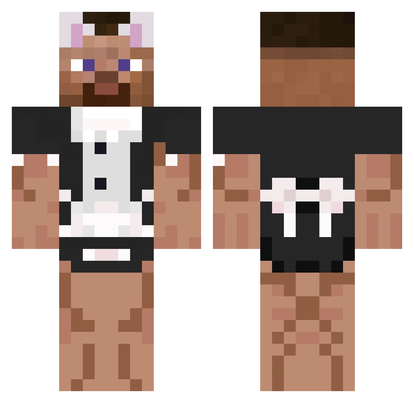 WrierNevada1025 Minecraft skin, front and back view