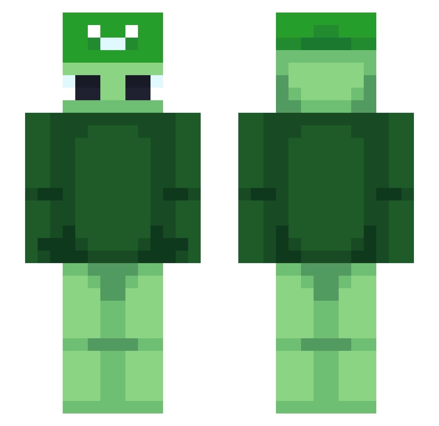 Xonre_ Minecraft skin, front and back view
