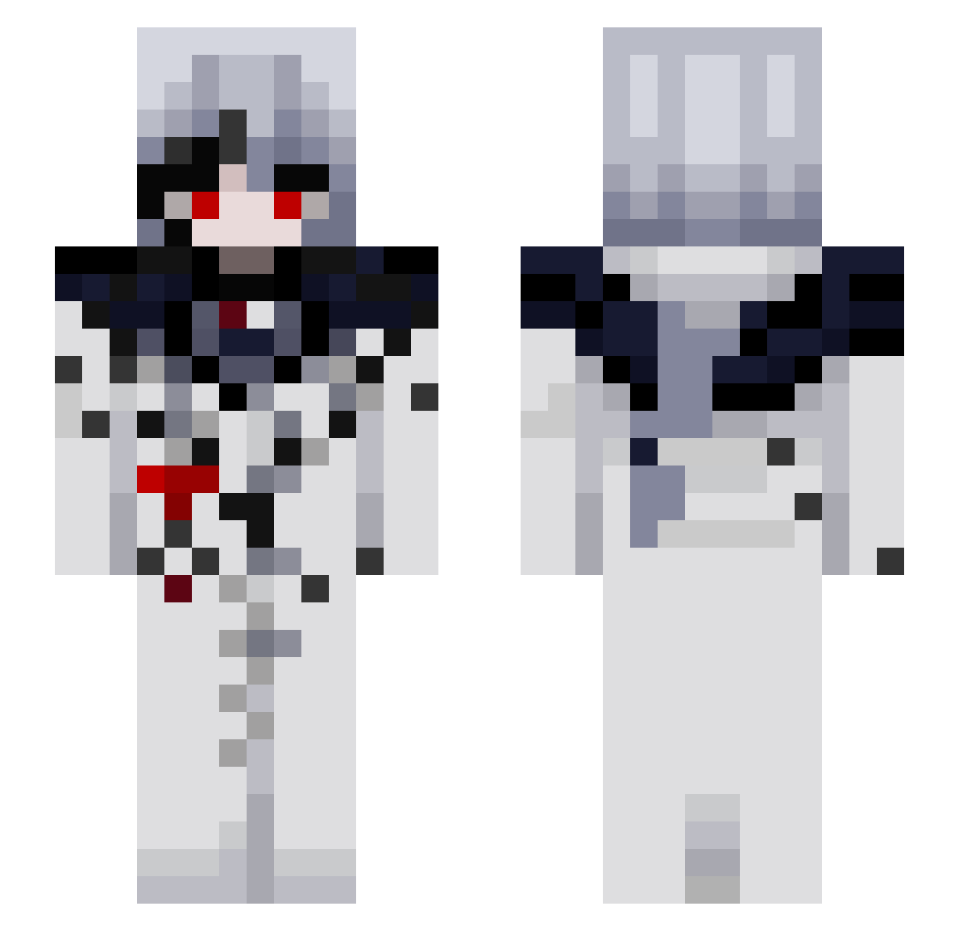 Navia_2010 Minecraft skin, front and back view